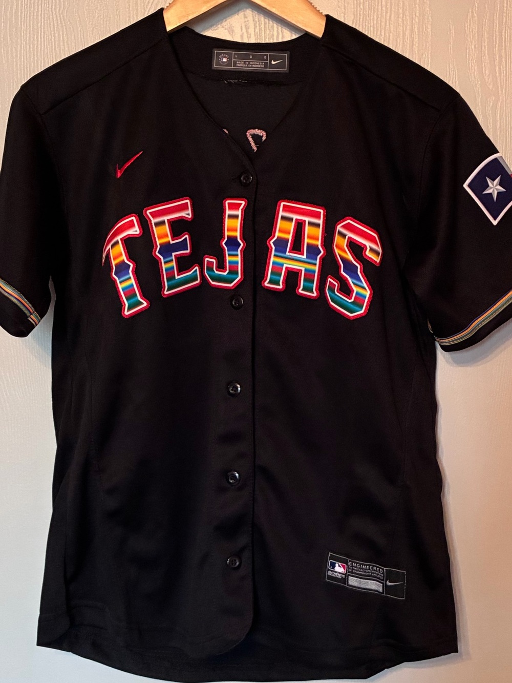 Nike Black MLB Team Jersey with Chest Patch
